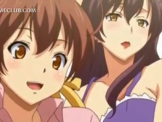 Adolescente 3d anime adolescent combate sobre um grande putz