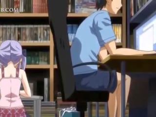 Sjenert anime dukke i apron jumping craving manhood i seng